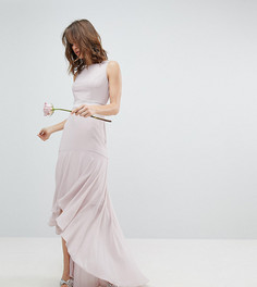 Платье макси с асимметричным подолом TFNC WEDDING - Коричневый