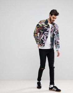 Джинсовая куртка с гавайским принтом Levis - Черный