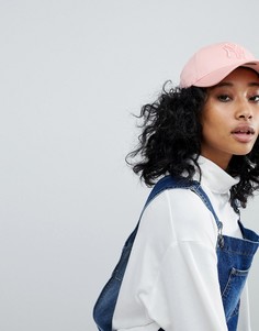 Эксклюзивная розовая кепка с надписью NY в тон New Era 9Forty - Розовый