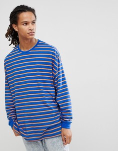 Оверсайз-лонгслив в полоску ASOS - Мульти