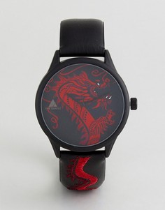 Часы с отделкой в виде дракона ASOS - Черный
