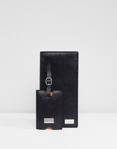 Подарочный набор из дорожного кошелька и багажной бирки Ted Baker Katty - Черный