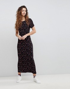 Вязаное платье макси Free People Caroline - Черный