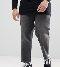 Выбеленные черные джинсы ASOS PLUS - Черный