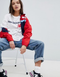 Белая футболка New Balance - Белый