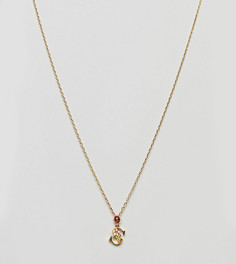 Ожерелье с подвеской в виде буквы S Bill Skinner - Золотой
