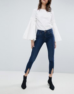 Джинсы скинни с разрезами River Island Amelie - Синий