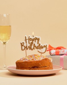 Свеча для торта Happy Birthday Ginger Ray - Мульти