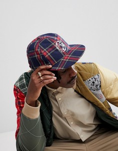 Кепка в клетку тартан Billionaire Boys Club - Темно-синий