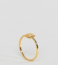 Кольцо в винтажном стиле из позолоченного серебра с отделкой в виде ладони ASOS - Золотой