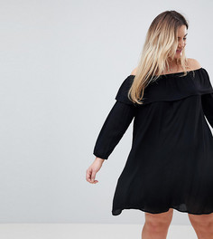 Платье с открытыми плечами Glamorous Curve - Черный