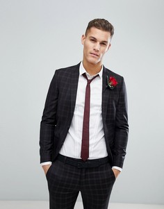 Пиджак в клетку River Island Wedding - Черный