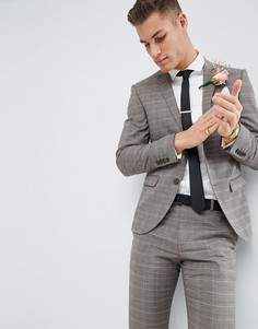 Облегающий пиджак в клетку River Island Wedding - Розовый