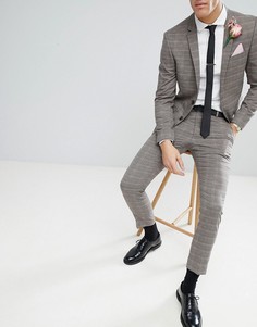 Облегающие брюки в клетку River Island Wedding - Розовый
