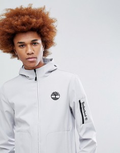 Светло-серая мягкая куртка с капюшоном Timberland - Серый