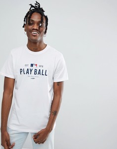 Белая футболка New Era MLB Play Ball - Белый