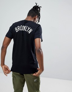 Черная футболка с принтом New Era NBA Brooklyn Nets - Черный