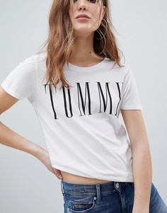 Футболка с логотипом Tommy Jeans - Белый