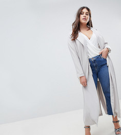 Длинное пальто Missguided Plus - Серый