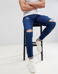 Рваные супероблегающие джинсы Ringspun - Синий