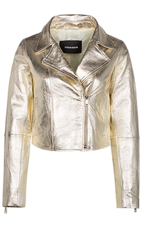 Короткая куртка-косуха из натуральнйо кожи La Reine Blanche