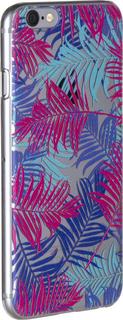 Клип-кейс Deppa Art Case для Apple iPhone 6/6S рисунок "Ветви пальмы" + защитная пленка (прозрачный с рисунком)