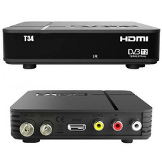 Ресивер DVB-T2 Сигнал T34 (черный)