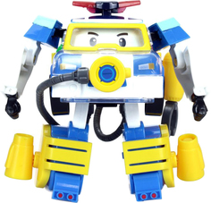 Игрушка-трансформер Silverlit Робокар Поли 10 см + костюм водолаза (разноцветный)
