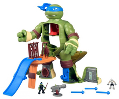 Игровой набор Turtles Черепашки-Ниндзя Микро Мир Леонардо