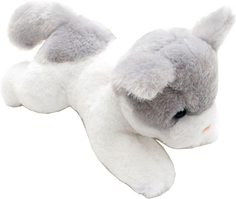 Мягкая игрушка Button Blue Котенок бело-серый 23 см