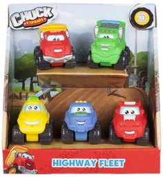 Игровой набор CHUCK&amp;FRIENDS Машинки 5 см
