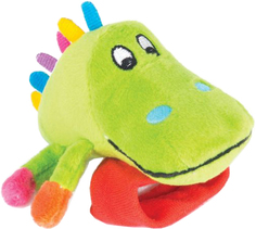 Мягкая игрушка HAPPY SNAIL Погремушка на руку Крокодил Кроко