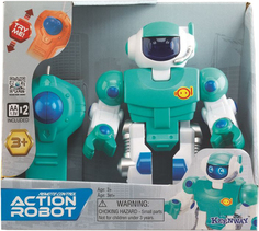 Радиоуправляемая игрушка KEENWAY Робот: свет, движение (синий)