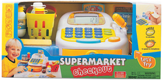 Игровой набор KEENWAY Супермаркет: кассовый аппарат, микрофон ,продукты (свет , звук)