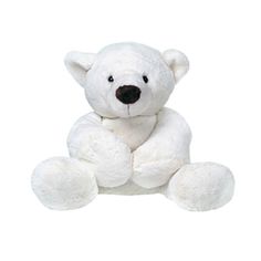 Мягкая игрушка Gulliver Медведь белый, лежачий, 23см