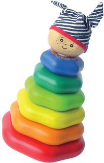 Развивающая игрушка Im Toy Пирамидка из 7 деталей с осью