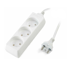 Удлинитель SUPRA 3 Sockets 1.5m White S-3-1.5M