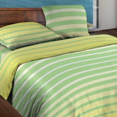 Постельное белье Wenge Motion Stripe Lime КБВм-41 15184 вид 6 Комплект Евро Бязь