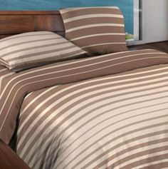 Постельное белье Wenge Motion Stripe Brown КБВм-21 15184 вид 7 Комплект 2 спальный Бязь