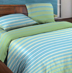 Постельное белье Wenge Motion Stripe Green КБВм-21 15184 вид 1 Комплект 2 спальный Бязь