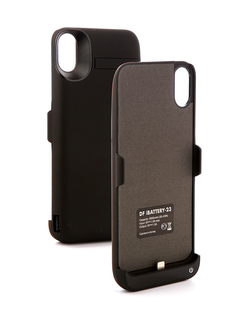 Аксессуар Чехол-аккумулятор DF iBattery-23 для APPLE iPhone X 5500mAh Black