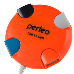 Хаб USB Perfeo PF-VI-H020 Orange
