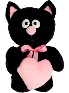 Игрушка Princess Love Котик с сердцем 30cm Black 2057691