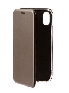 Аксессуар Чехол Zibelino Book для APPLE iPhone X Grey ZB-APL-X-GRY