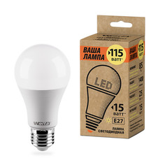 Лампочка Wolta LED A60/15W/3000K/E27 25Y60BL15E27-P