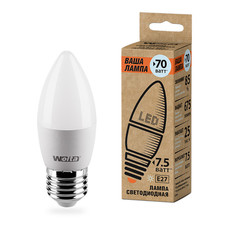 Лампочка Wolta LED C35/7.5W/4000K/E27 25SC7.5E27-P