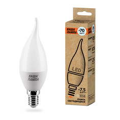 Лампочка Wolta LED C37/7.5W/4000K/E14 25SCD7.5E14-P