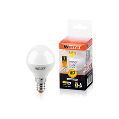 Лампочка Wolta LED G45/7W/4000K/E14 25S45GL7E14