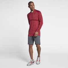 Мужская футболка для гольфа с молнией до середины груди Nike Dri-FIT
