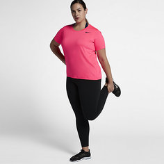 Женская футболка для тренинга с коротким рукавом Nike Pro (большие размеры)